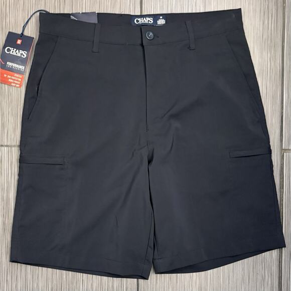 Chaps Men’s Blue Performance Shorts Size 32x9 Stretch UPF Protection Easy Dry - Picture 1 of 6